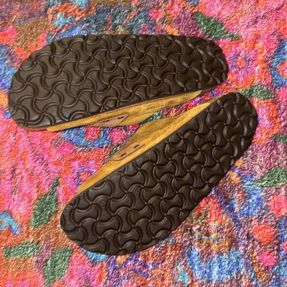 Birkenstock Kyoto suede leather & nubuck sandals in "mink" tan - Picture 8 of 8